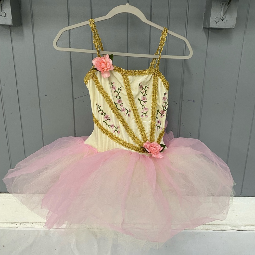 Curtain Call Ballet Pink Rose Tutu Dance Costume